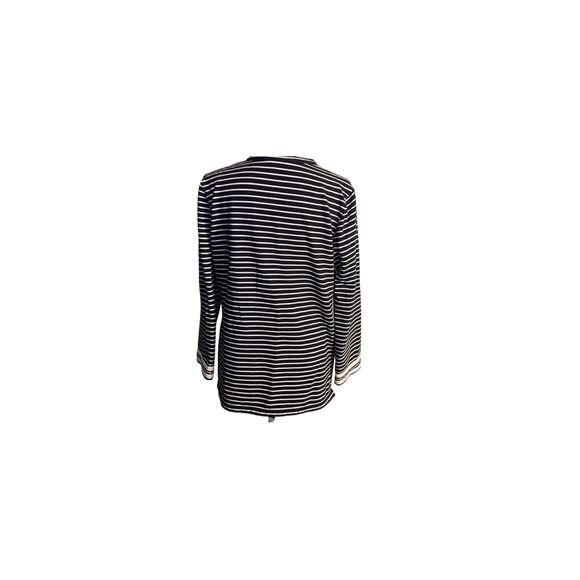 Talbots Nautical Striped Tunic Top| Coastal Chic Must-Have - Picture 6 of 10